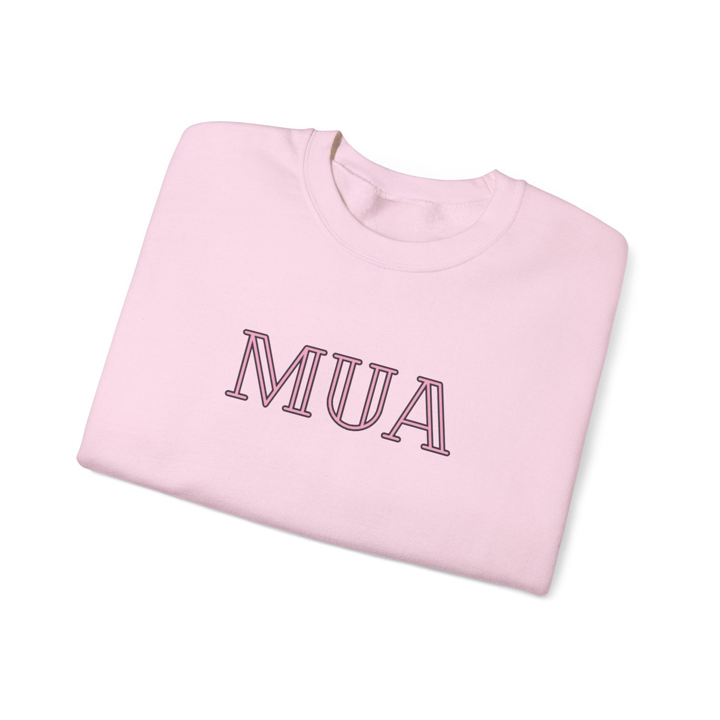 MUA Unisex Heavy Blend Crewneck Sweatshirt, Cozy Pullover, Gift for Makeup Lovers, Fall Fashion, Casual Outfit, Essential Wardrobe