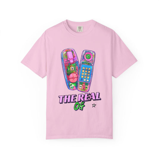 Retro Graphic T-shirt with 'The Real OG' Design, Vintage Style Tee, Gift for Nostalgia Lovers, Casual Wear, Streetwear
