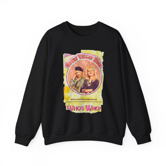Retro Who's Who Sweatshirt, Cozy Unisex Crewneck, Vintage Style Gift, Nostalgic Apparel, Perfect for Parties, Casual Wear
