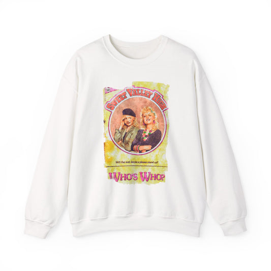 Retro Who's Who Sweatshirt, Cozy Unisex Crewneck, Vintage Style Gift, Nostalgic Apparel, Perfect for Parties, Casual Wear